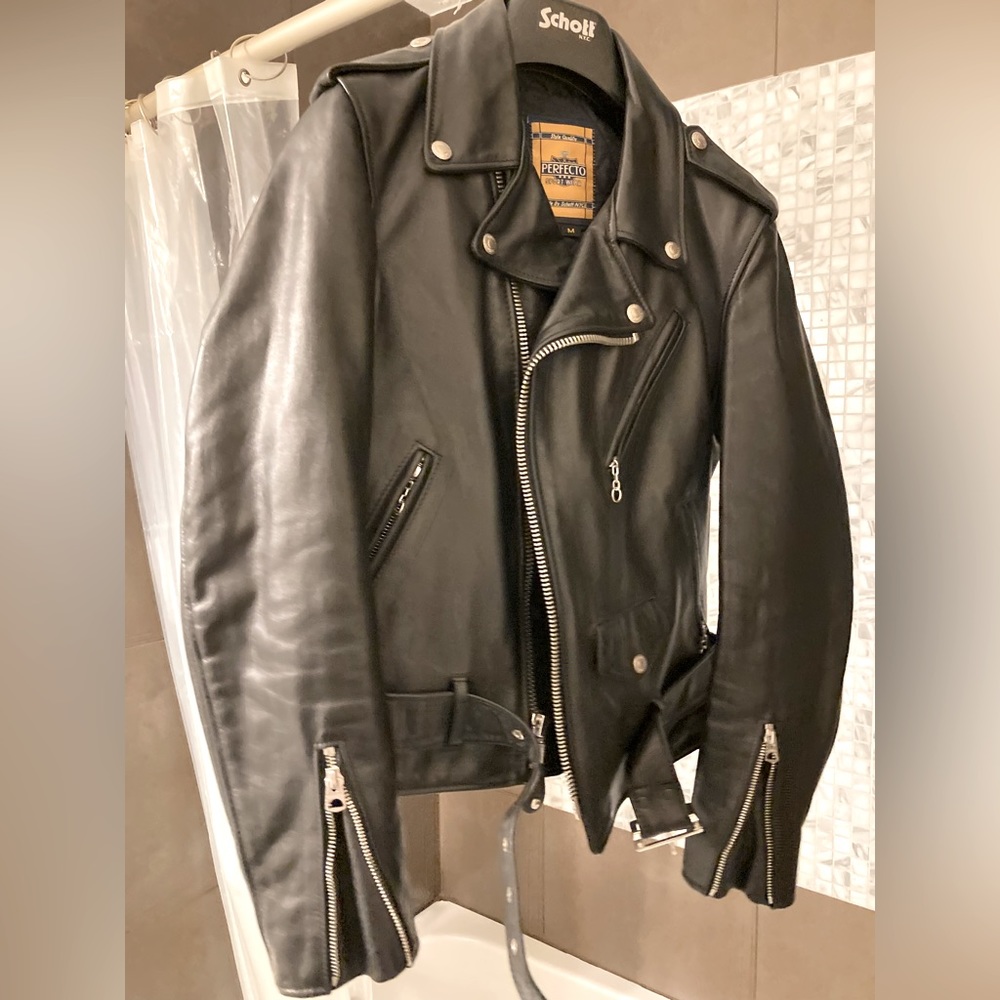Schott NYC 137W Cowhide Leather Motorcycle Jacket